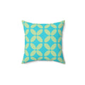 Green Abstract Pattern Polyester Square Pillow - Home Decor - DipaliZ