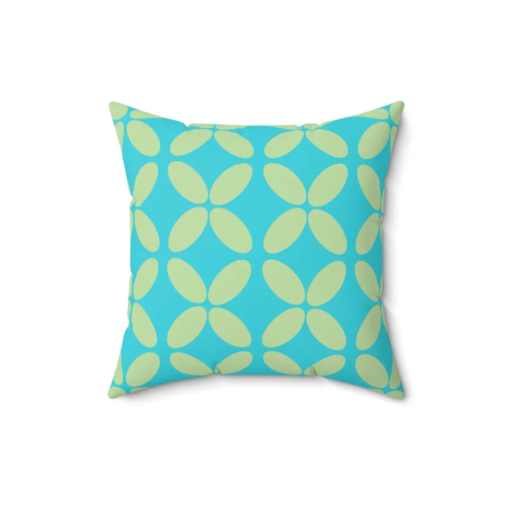 Green Abstract Pattern Polyester Square Pillow - Home Decor - DipaliZ