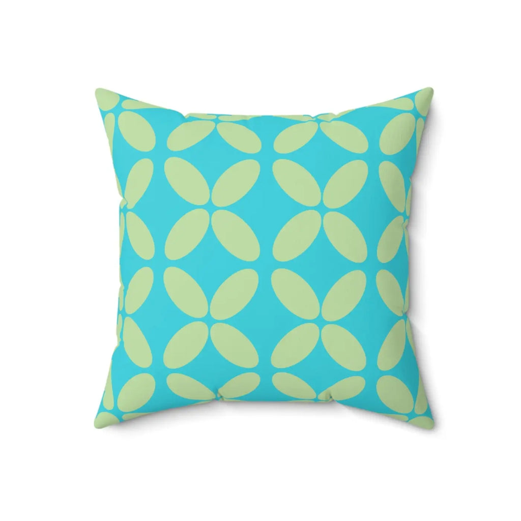 Green Abstract Pattern Polyester Square Pillow - Home Decor - DipaliZ
