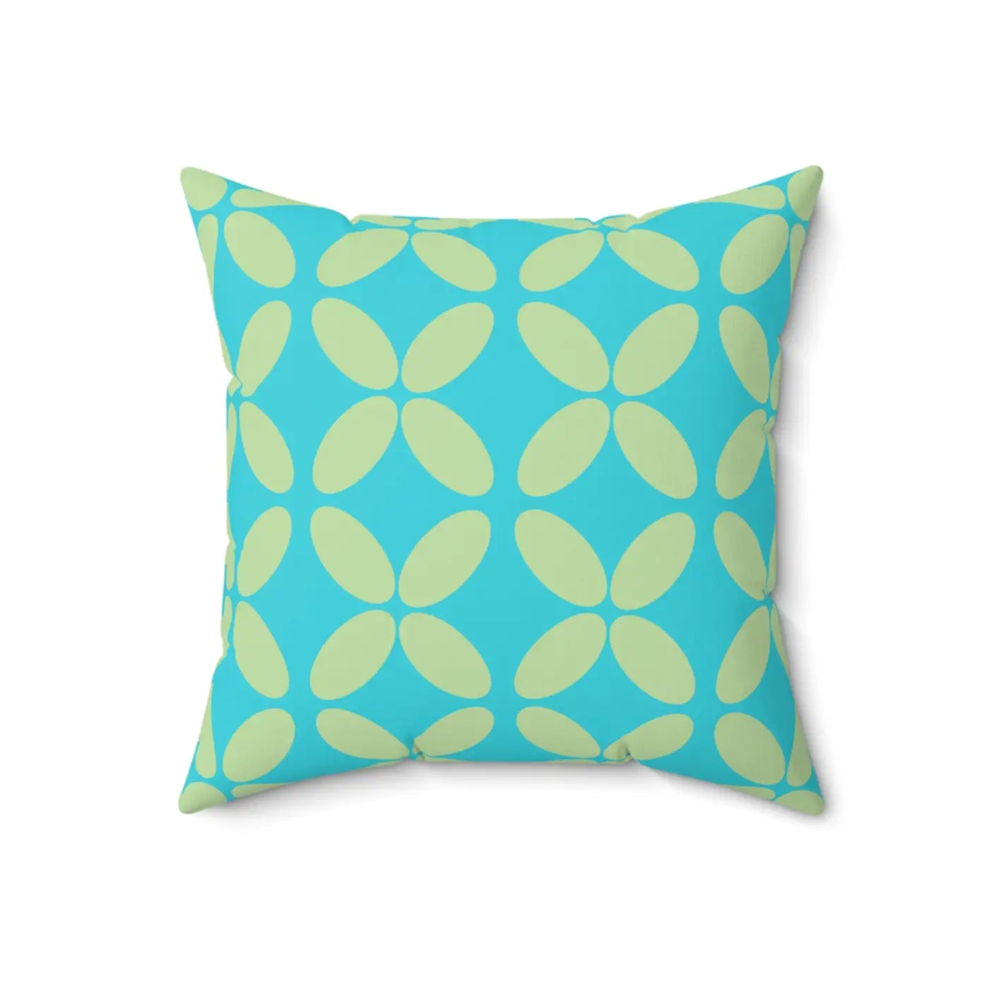 Green Abstract Pattern Polyester Square Pillow - Home Decor - DipaliZ
