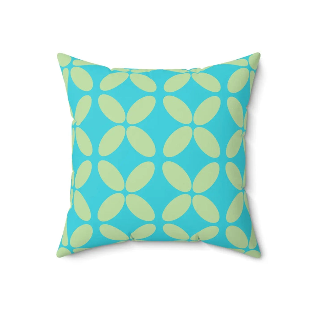 Green Abstract Pattern Polyester Square Pillow - Home Decor - DipaliZ
