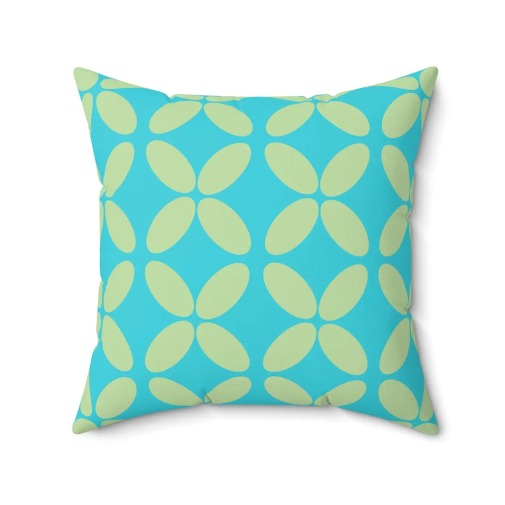 Green Abstract Pattern Polyester Square Pillow - Home Decor - DipaliZ