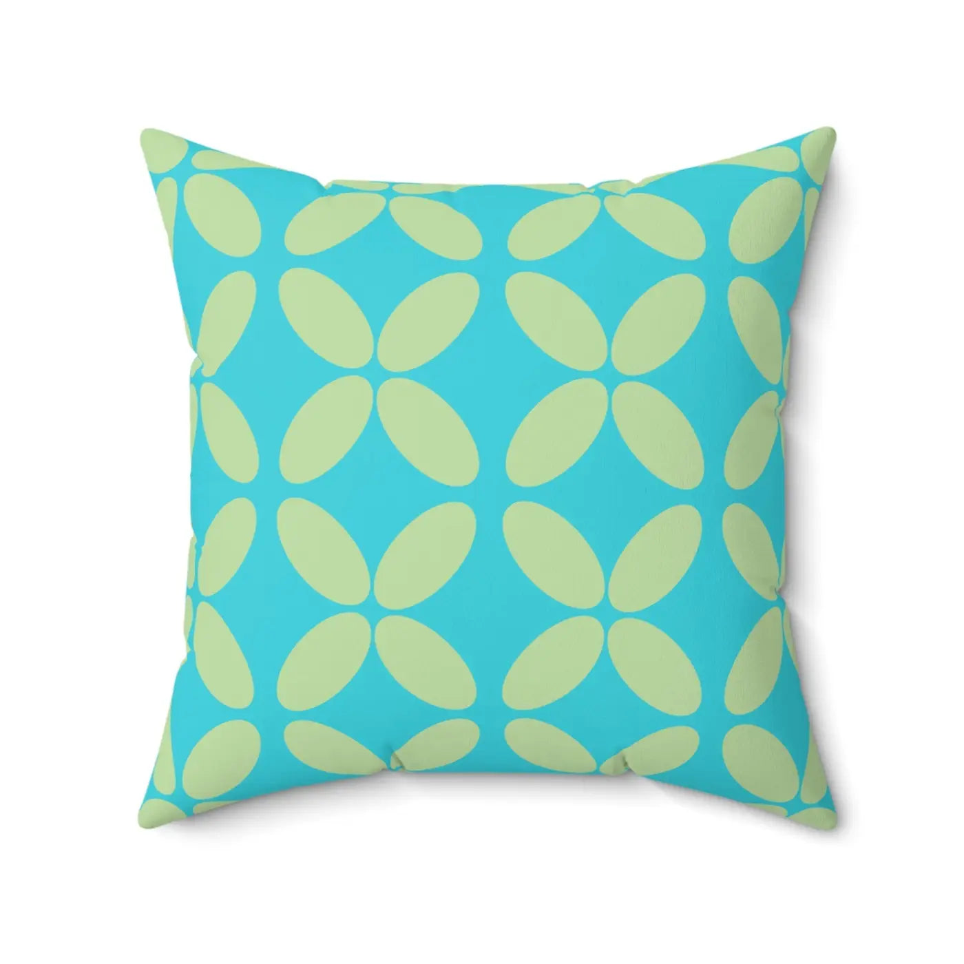 Green Abstract Pattern Polyester Square Pillow - Home Decor - DipaliZ