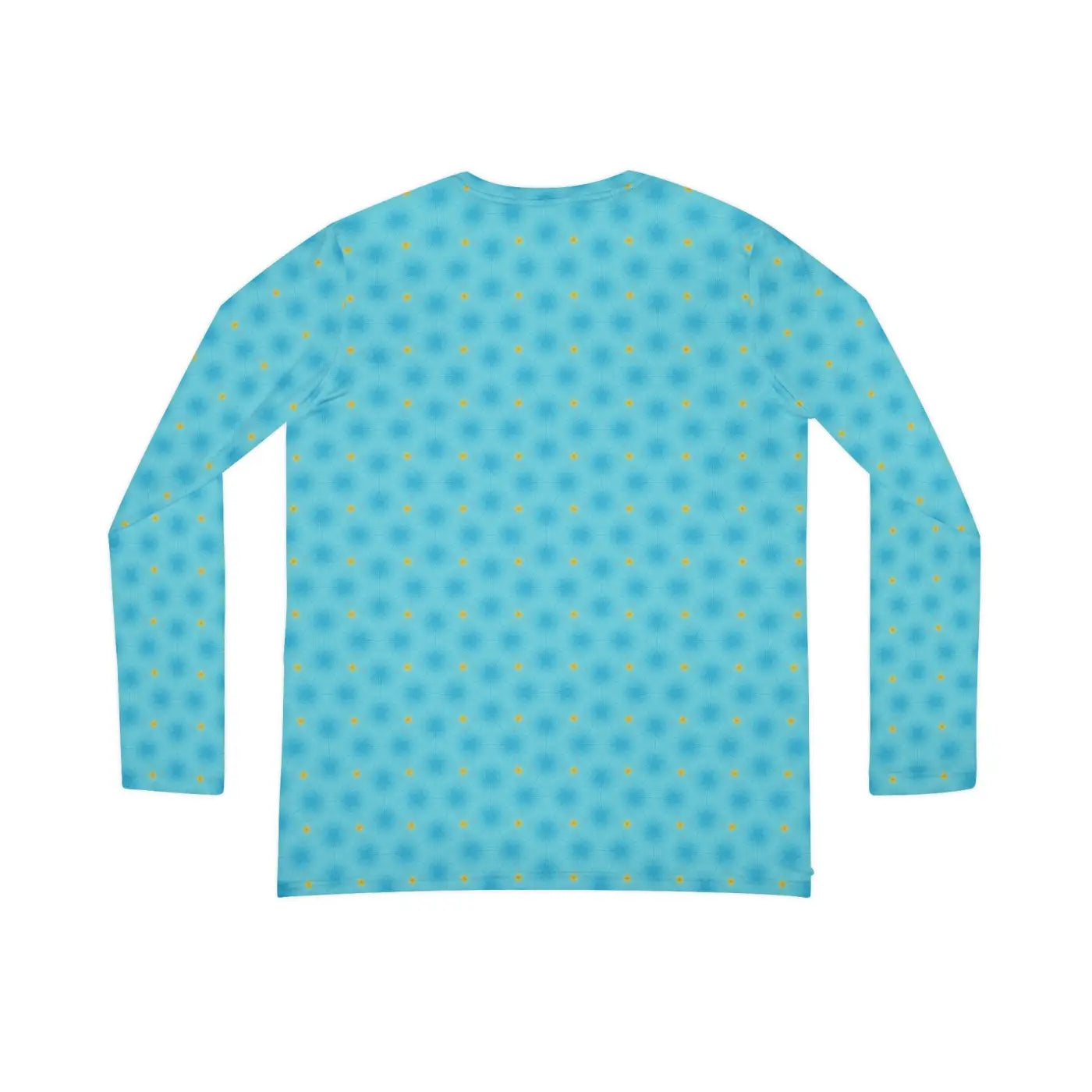 Blue Long Sleeve V Neck Shirt - Spandex Blend - DipaliZ