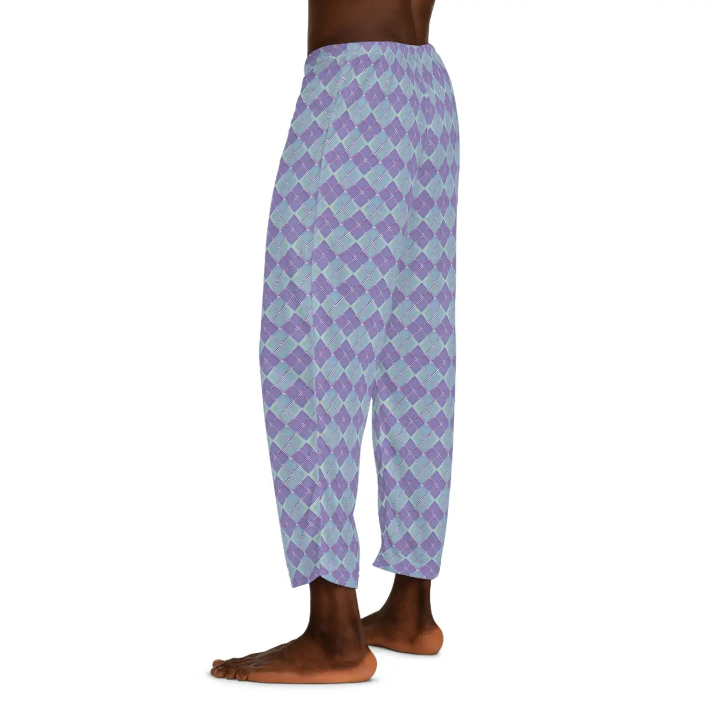 Abstract Blue and Purple Pajama Pants - Lounge Style - DipaliZ