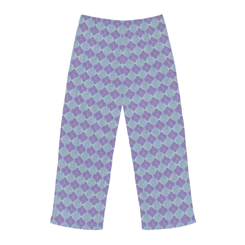 Abstract Blue and Purple Pajama Pants - Lounge Style - DipaliZ