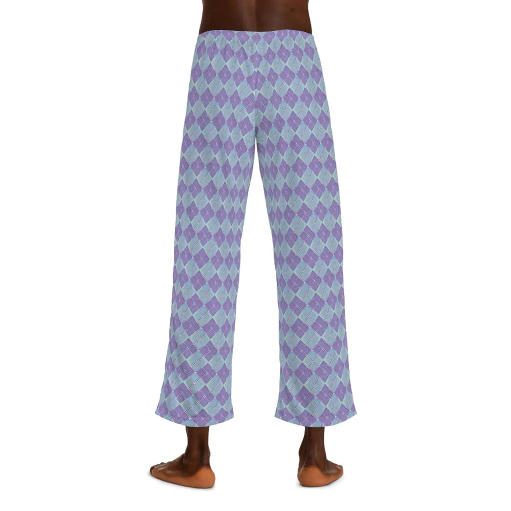 Abstract Blue and Purple Pajama Pants - Lounge Style - DipaliZ