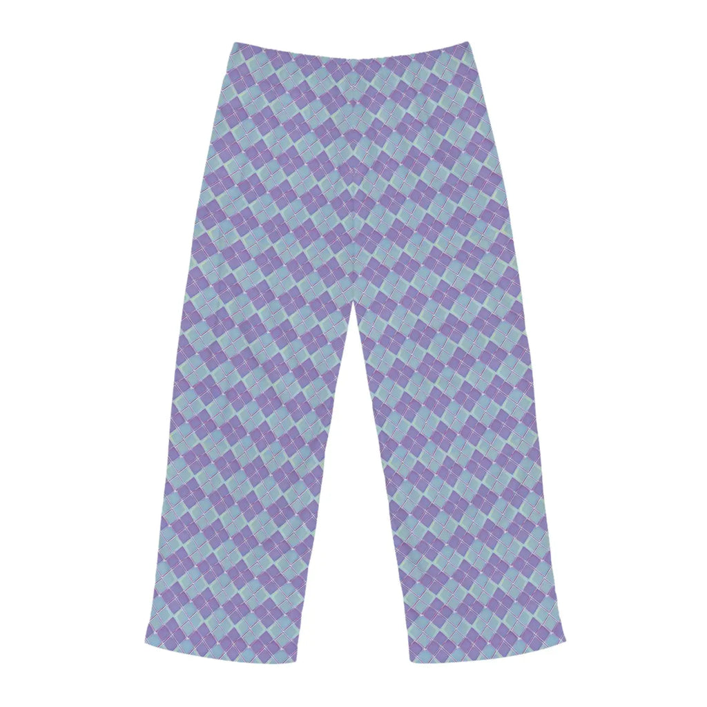 Abstract Blue and Purple Pajama Pants - Lounge Style - DipaliZ