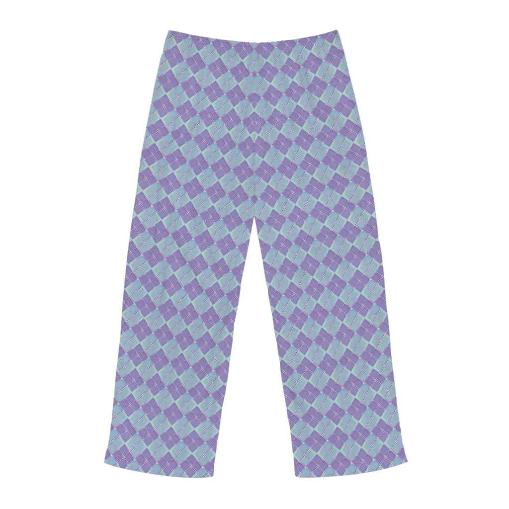 Abstract Blue and Purple Pajama Pants - Lounge Style - DipaliZ