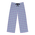 Abstract Blue and Purple Pajama Pants - Lounge Style - DipaliZ