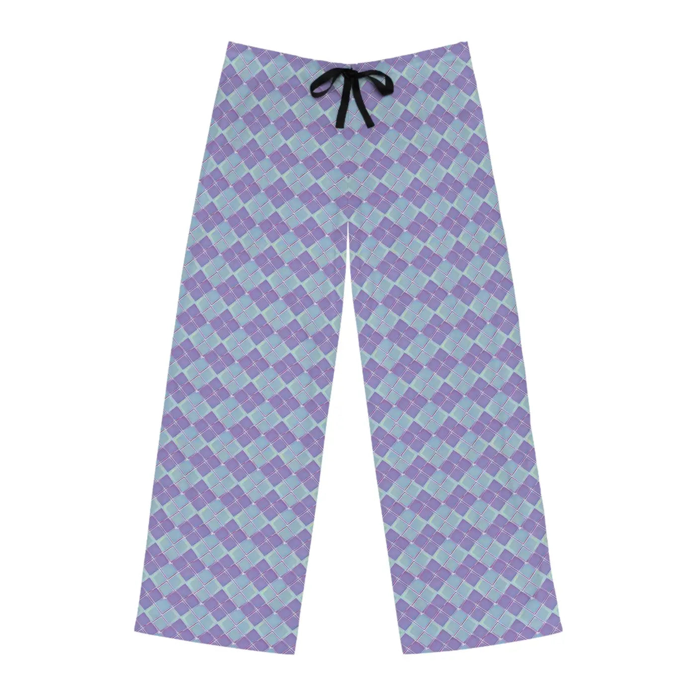 Abstract Blue and Purple Pajama Pants - Lounge Style - DipaliZ