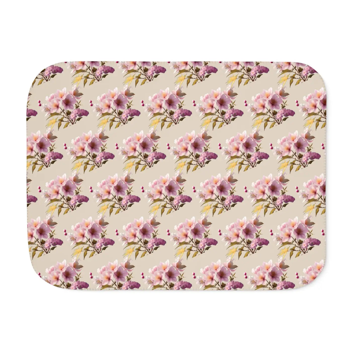 Sherpa Blanket Two Colors - Floral Cozy Comfort - DipaliZ