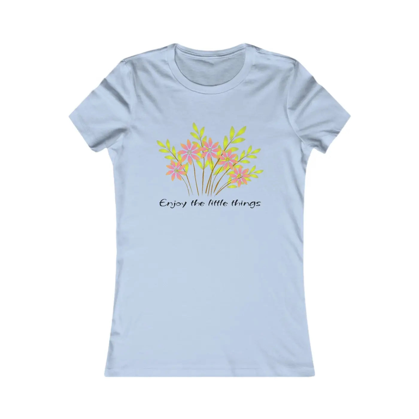 Women's Favorite Tee - Bunch of Flowers Design - DipaliZ