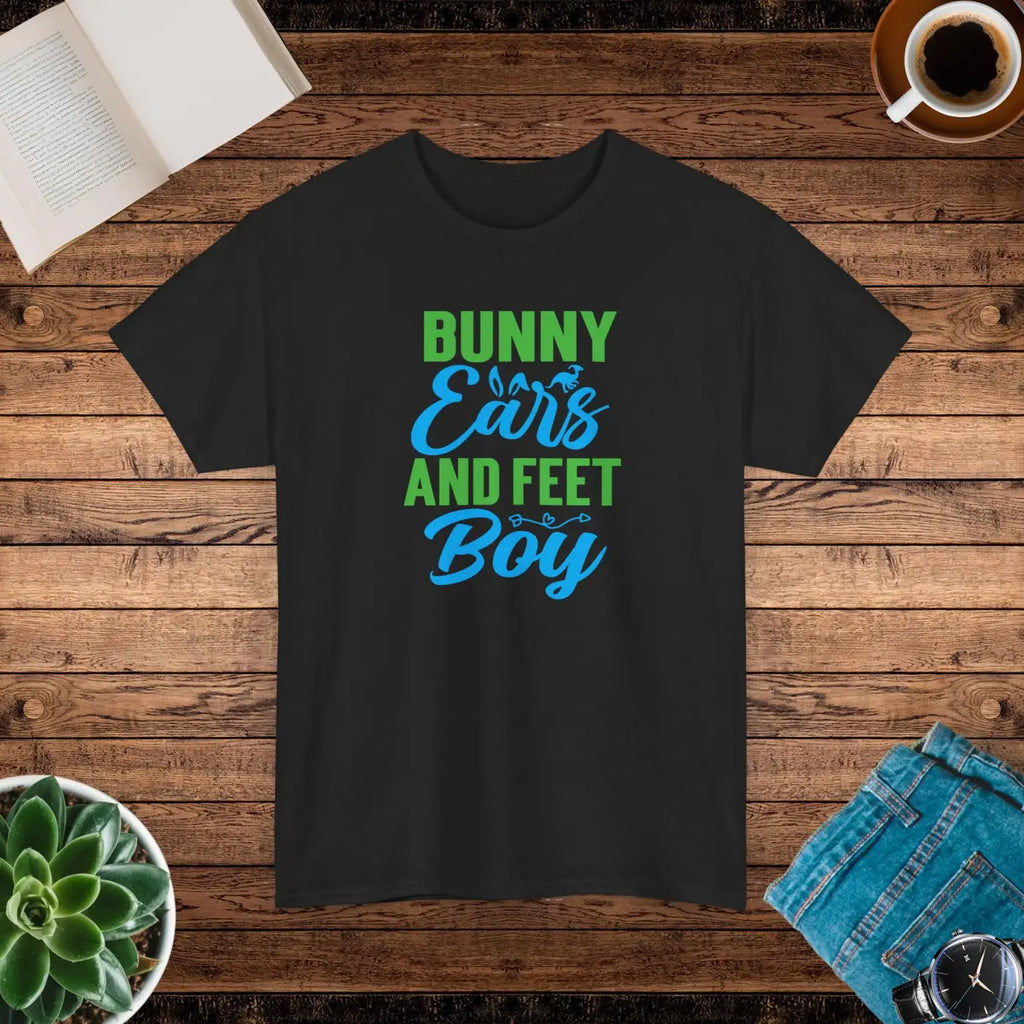 Unisex Deluxe Bunny Ears T Shirt - Easter Heavy Cotton - DipaliZ