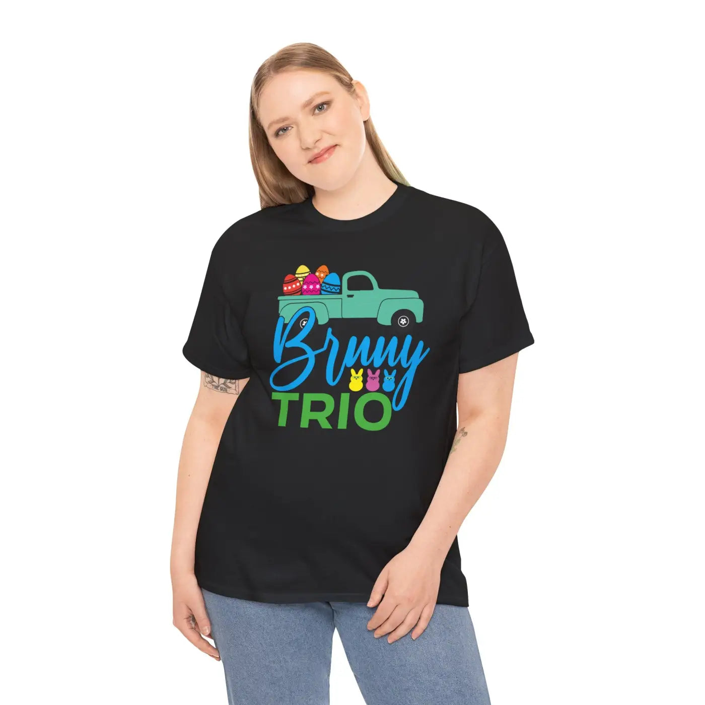 Bunny Trio Unisex Deluxe T Shirt - Heavy Cotton - DipaliZ