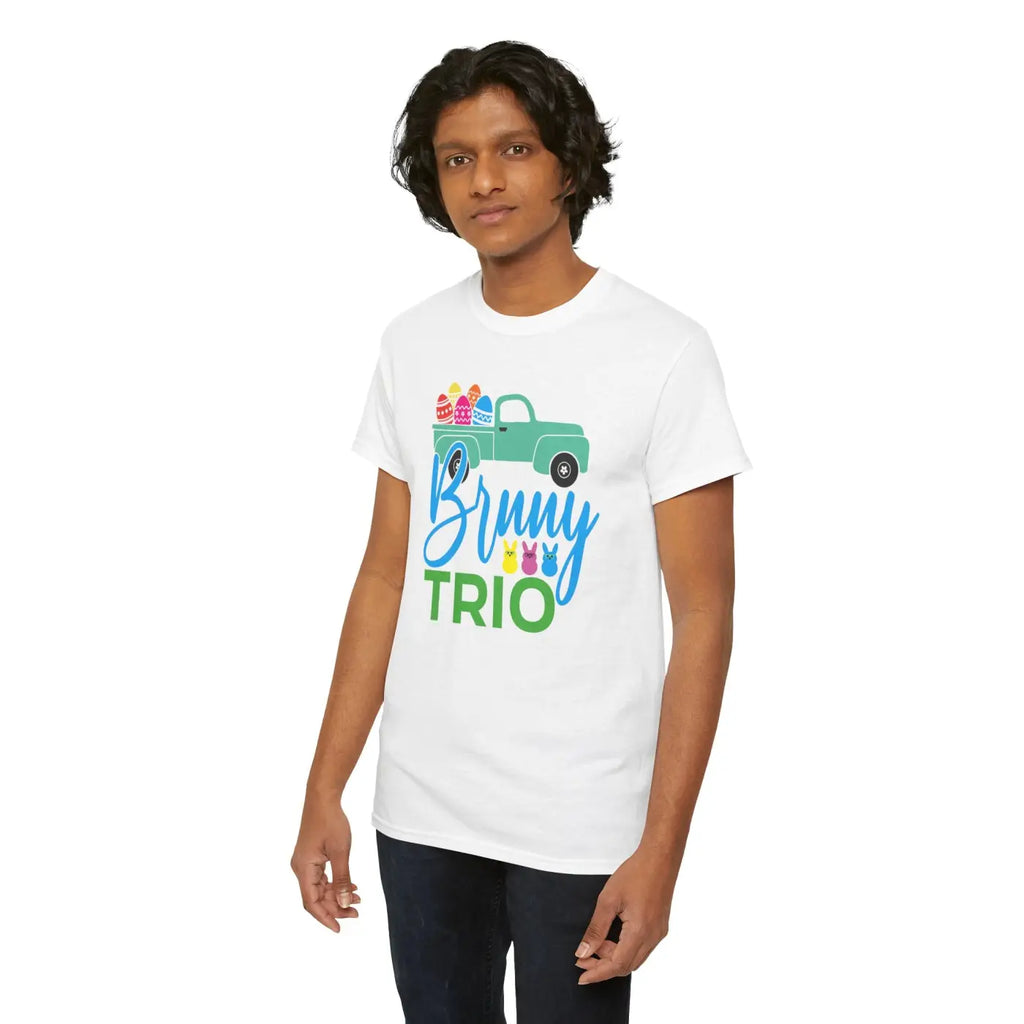 Bunny Trio Unisex Deluxe T Shirt - Heavy Cotton - DipaliZ