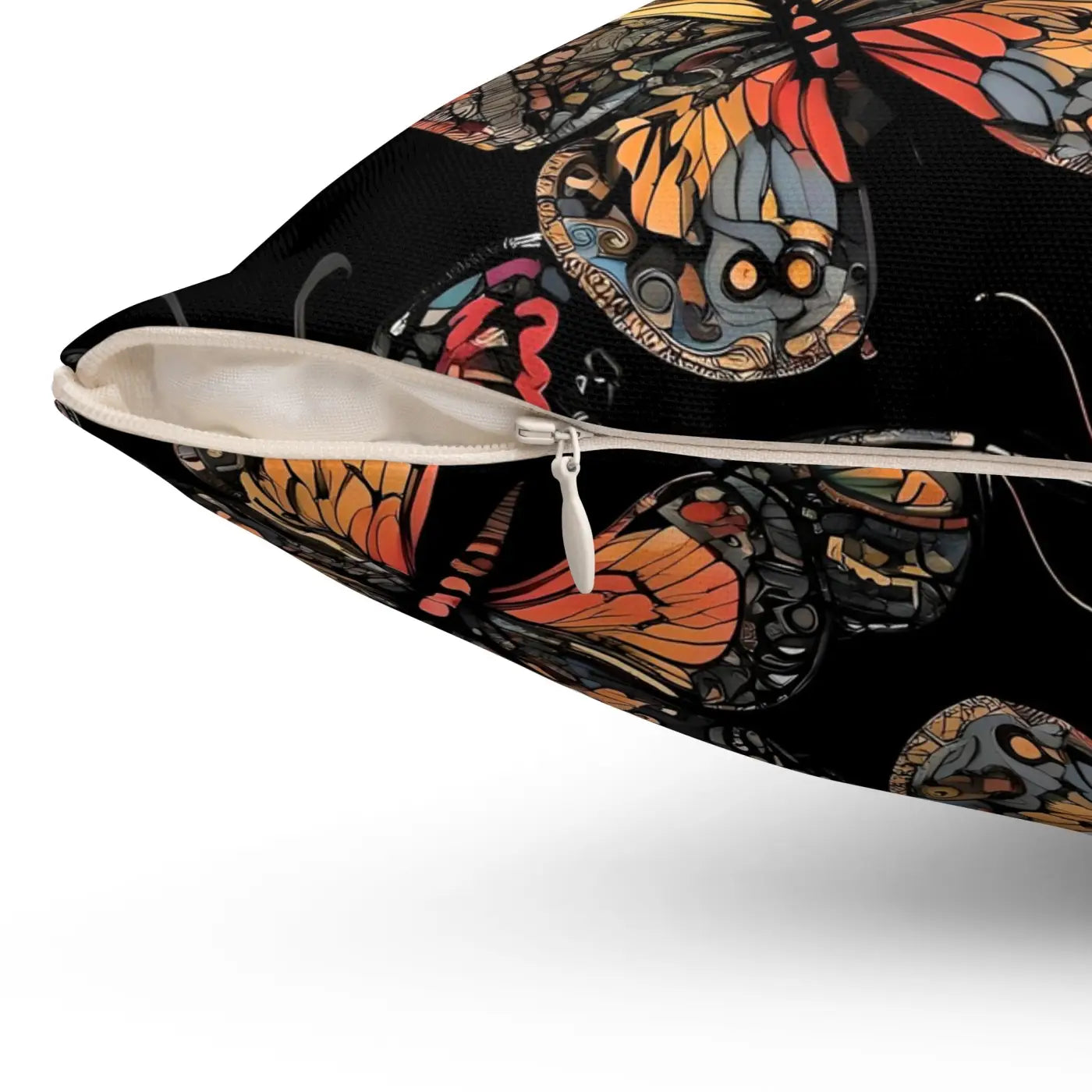 Butterflies Pattern Throw Pillow - Polyester Square - DipaliZ