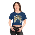 Blessed Crop Tee - Butterflies and Positivity Design - DipaliZ