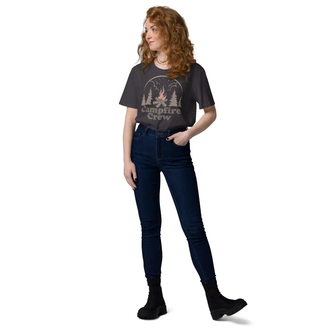 Campfire Crew Unisex Organic Cotton T Shirt - Eco-Chic - DipaliZ