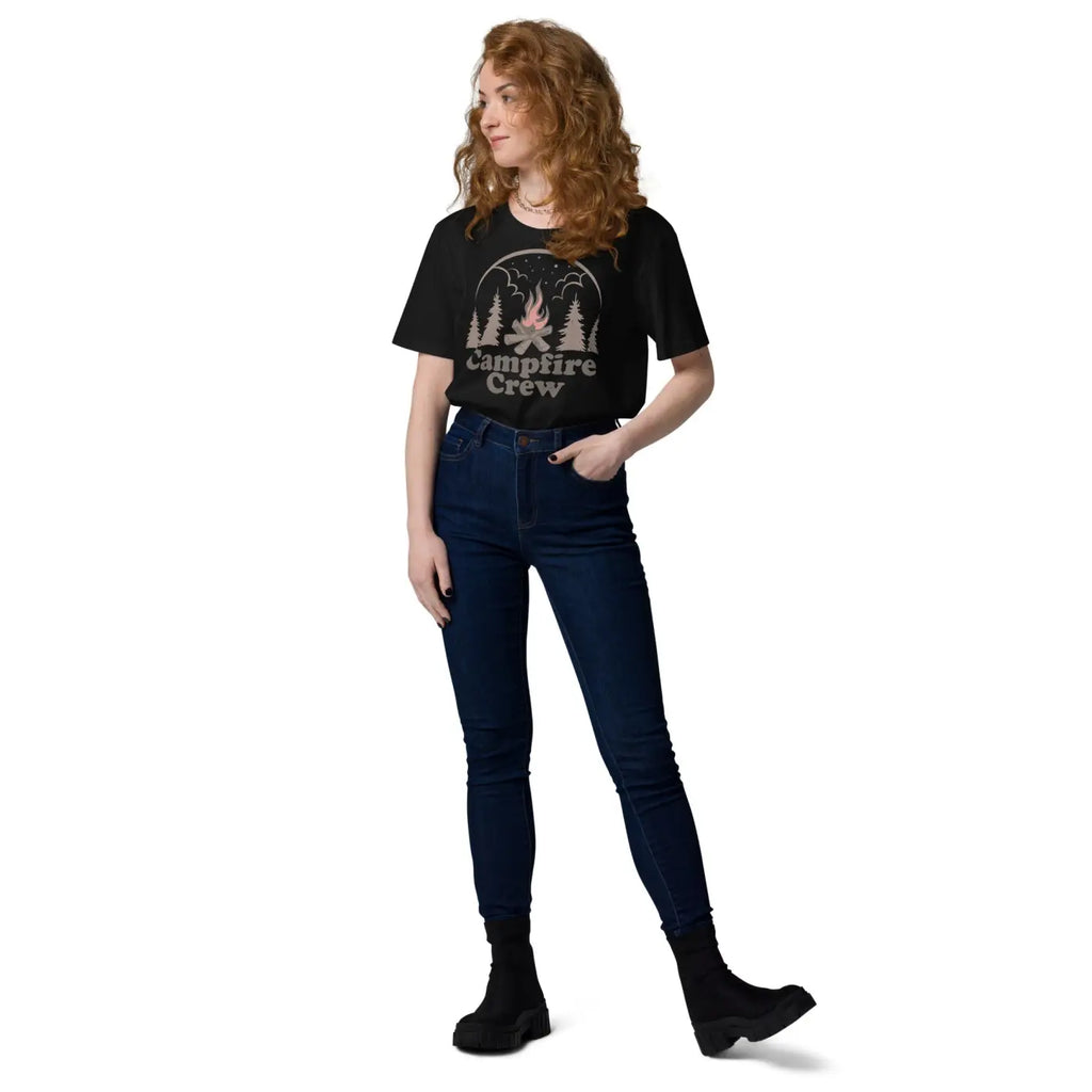 Campfire Crew Unisex Organic Cotton T Shirt - Eco-Chic - DipaliZ