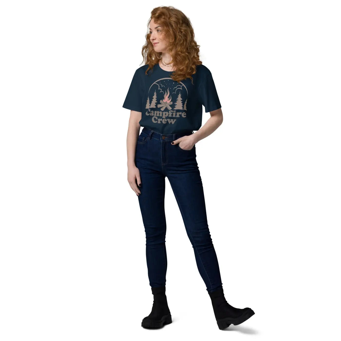 Campfire Crew Unisex Organic Cotton T Shirt - Eco-Chic - DipaliZ