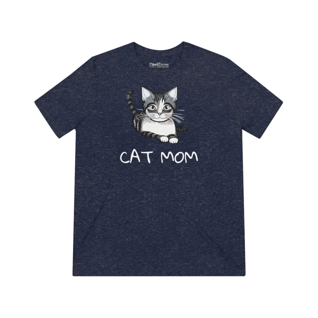 Cat Mom Unisex Triblend Tee - Soft Cotton Blend - DipaliZ