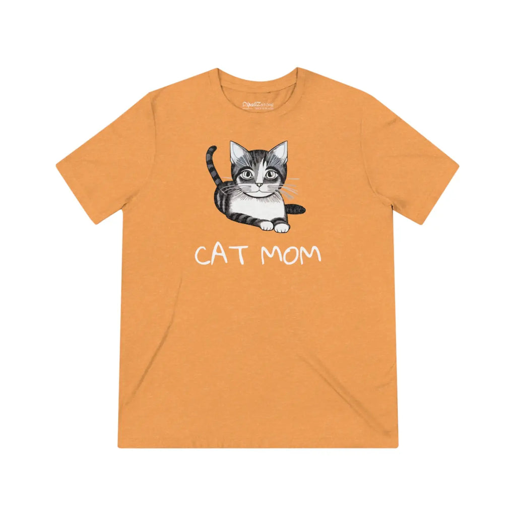 Cat Mom Unisex Triblend Tee - Soft Cotton Blend - DipaliZ
