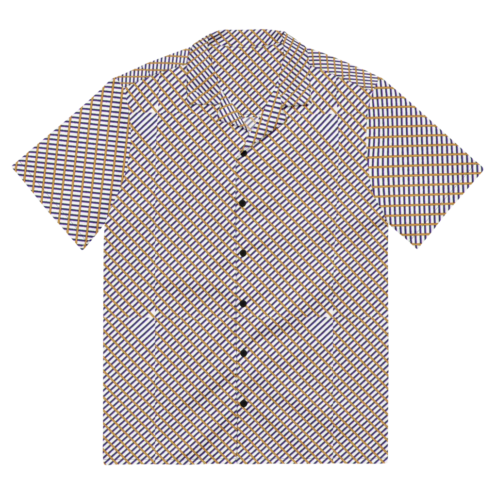 Eco-Friendly Unisex Button Shirt - Purple Orange Check - DipaliZ