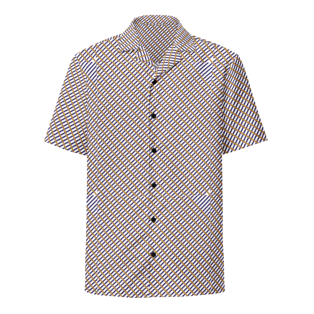 Eco-Friendly Unisex Button Shirt - Purple Orange Check - DipaliZ