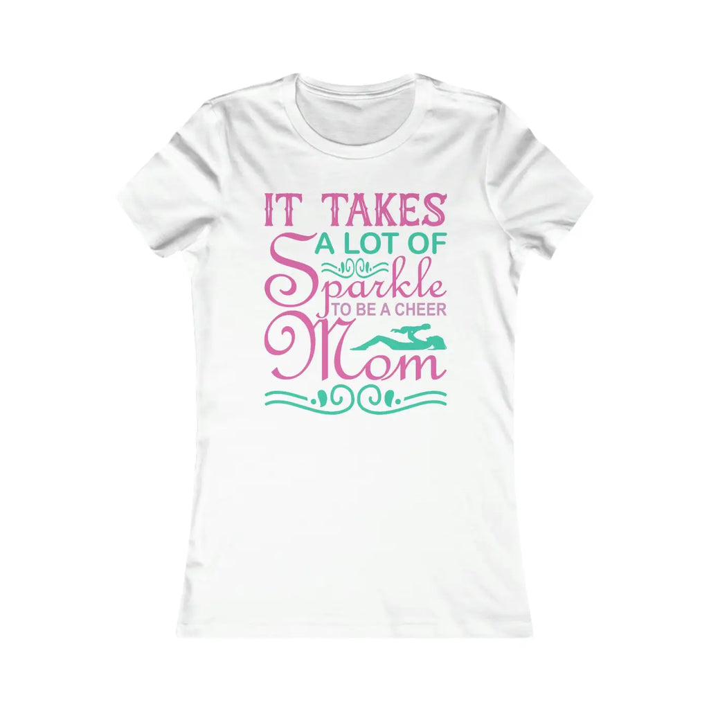Cheer Mom Favorite Tee - Sparkle Game Day Style - DipaliZ