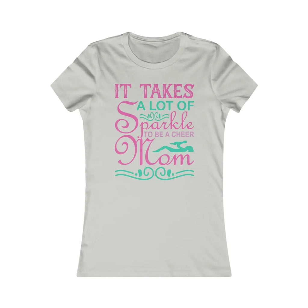 Cheer Mom Favorite Tee - Sparkle Game Day Style - DipaliZ