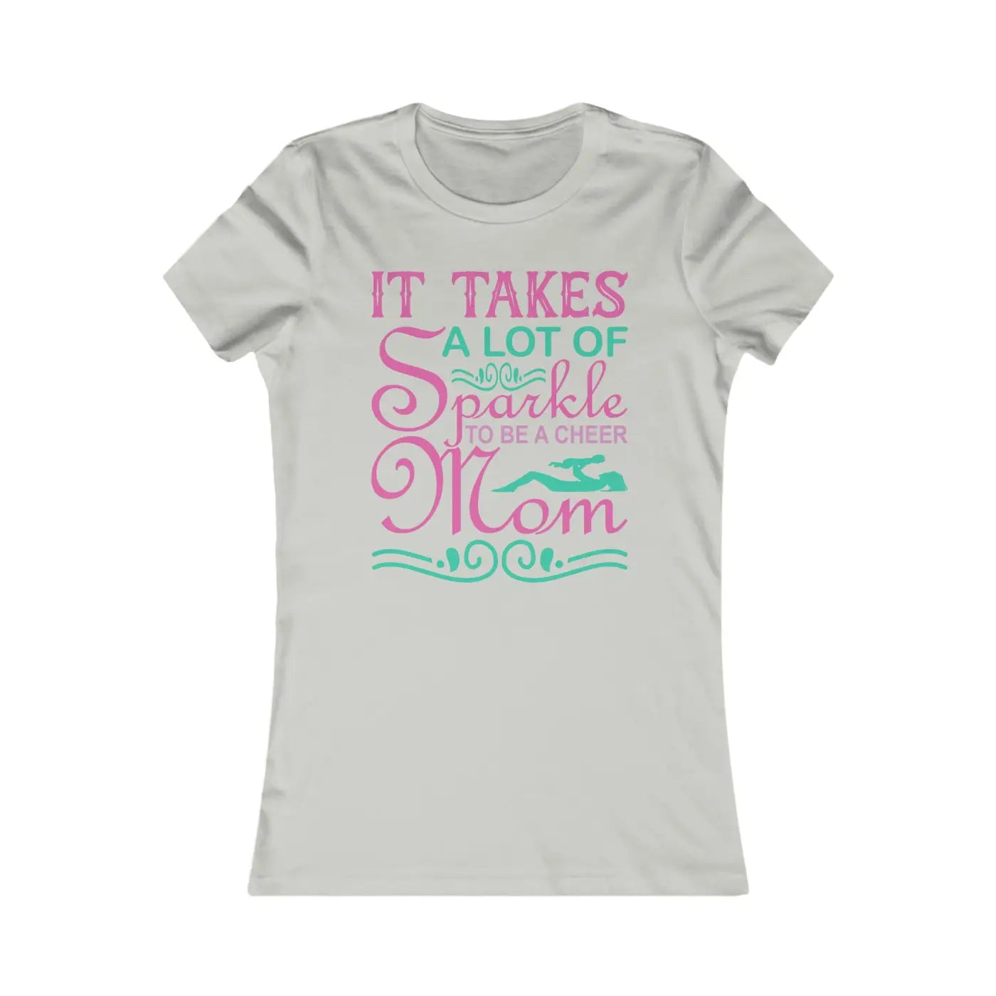 Cheer Mom Favorite Tee - Sparkle Game Day Style - DipaliZ