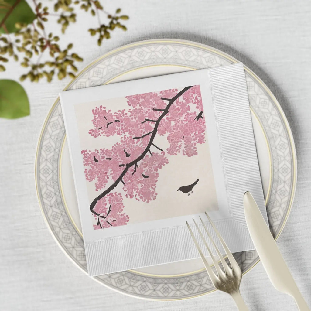 White Coined Napkins - Elegant Party Essential - DipaliZ
