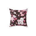 Cherry Blossom Floral Polyester Throw Pillow - DipaliZ
