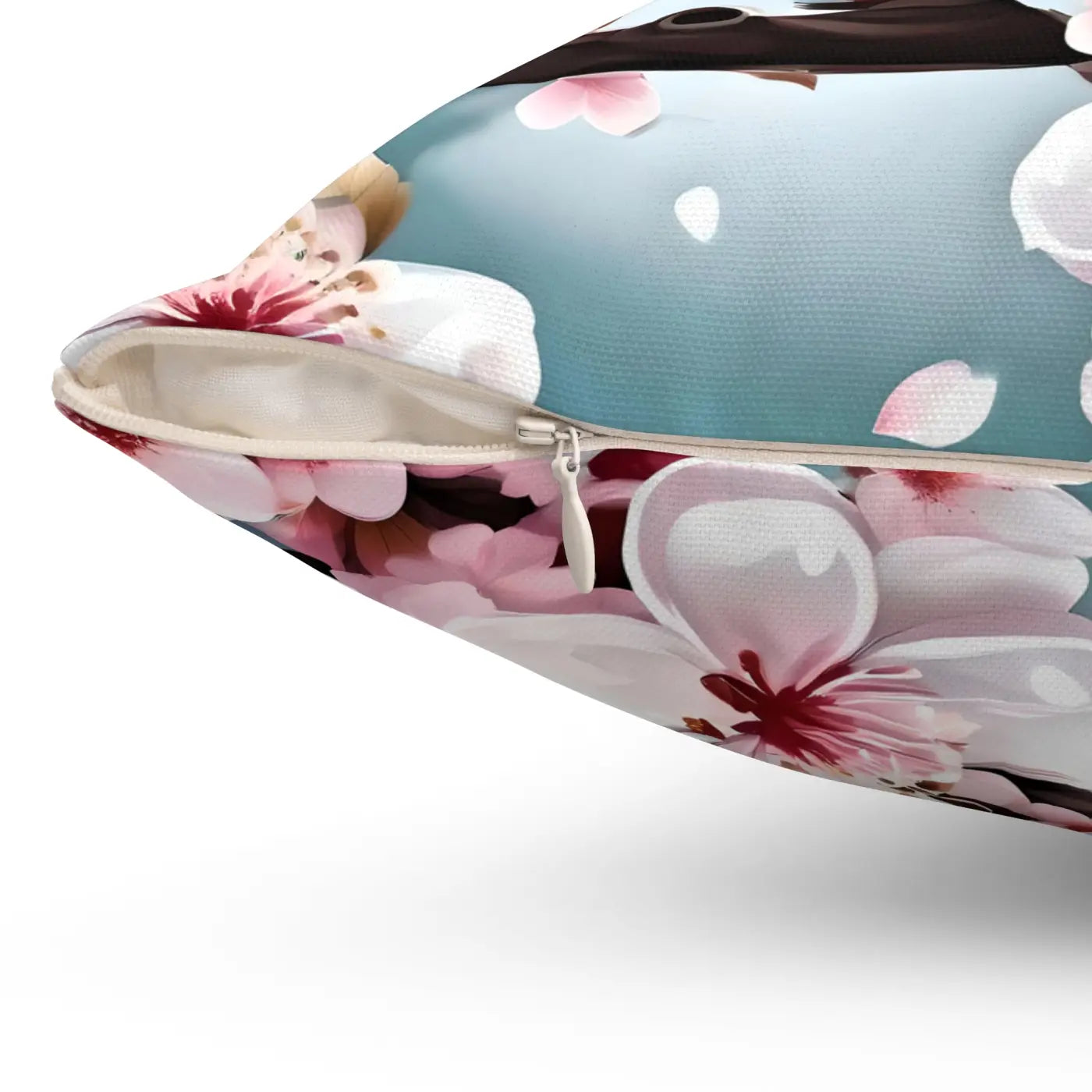 Cherry Blossom Floral Throw Pillow - Cozy Home Decor - DipaliZ