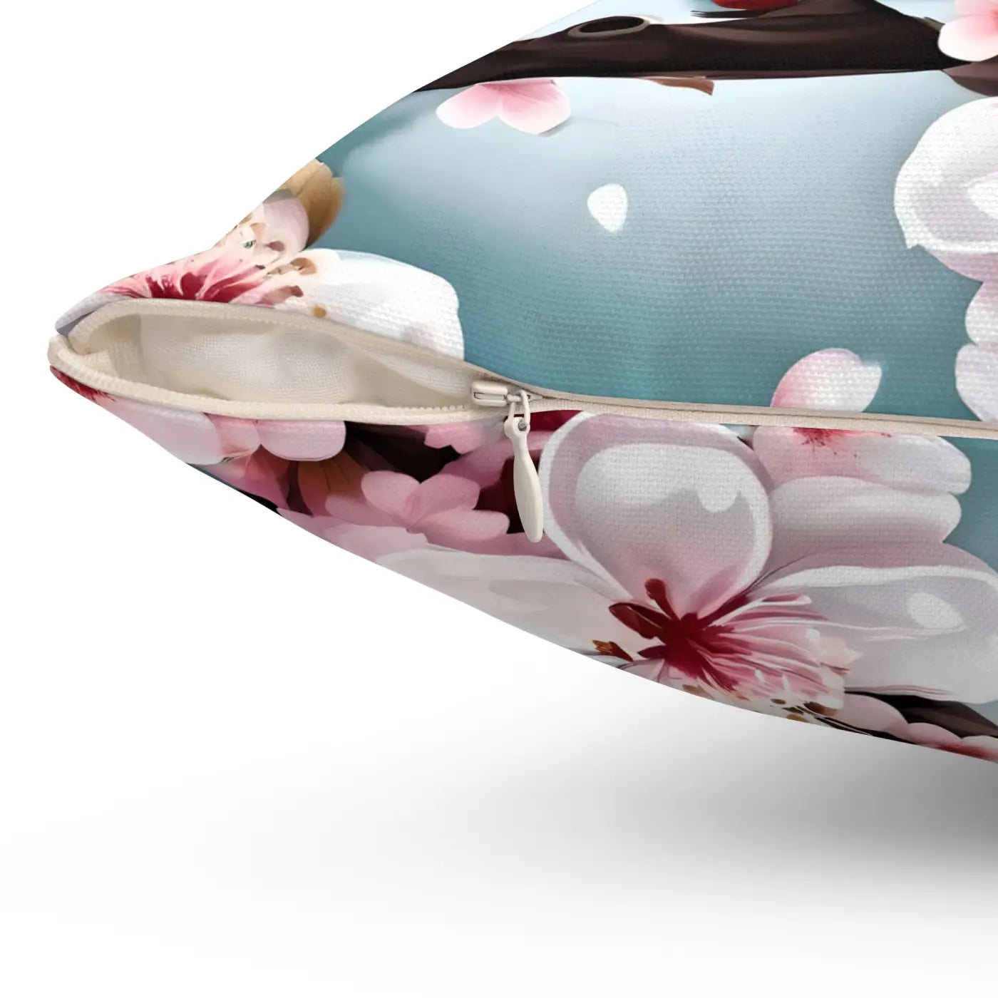 Cherry Blossom Floral Throw Pillow - Cozy Home Decor - DipaliZ