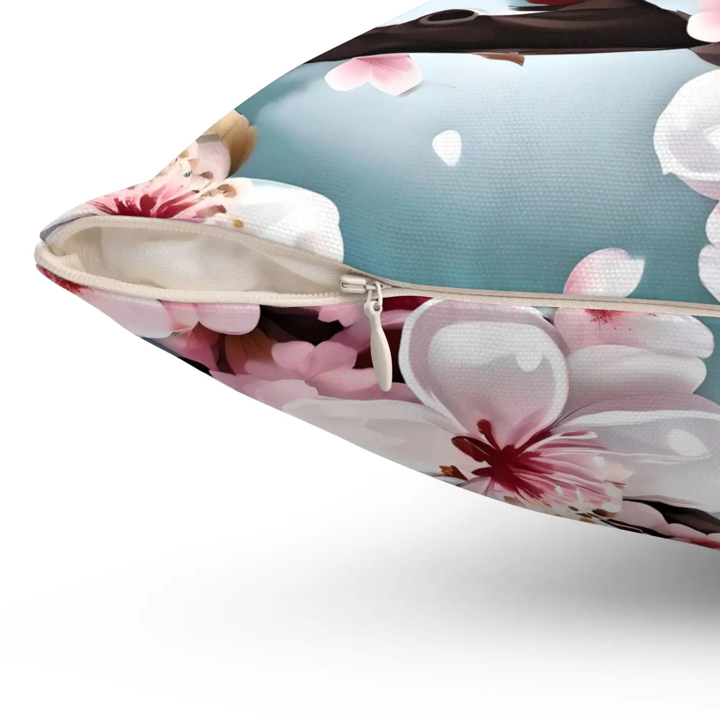 Cherry Blossom Floral Throw Pillow - Cozy Home Decor - DipaliZ