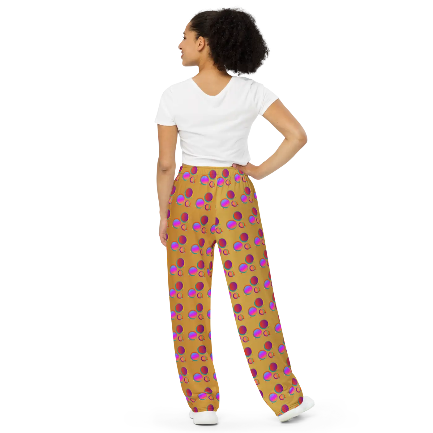 Polka Dot Wide Leg Pants - Chic Comfort Style - DipaliZ