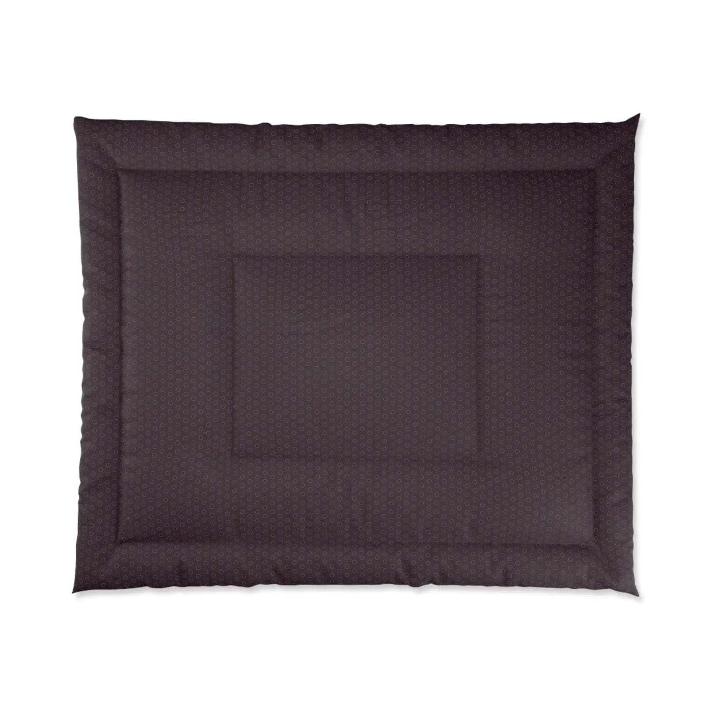 Chocolate Brown Abstract Pattern Polyester Comforter - DipaliZ