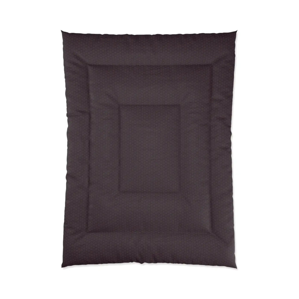 Chocolate Brown Abstract Pattern Polyester Comforter - DipaliZ