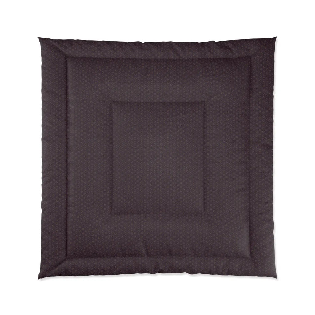 Chocolate Brown Abstract Pattern Polyester Comforter - DipaliZ
