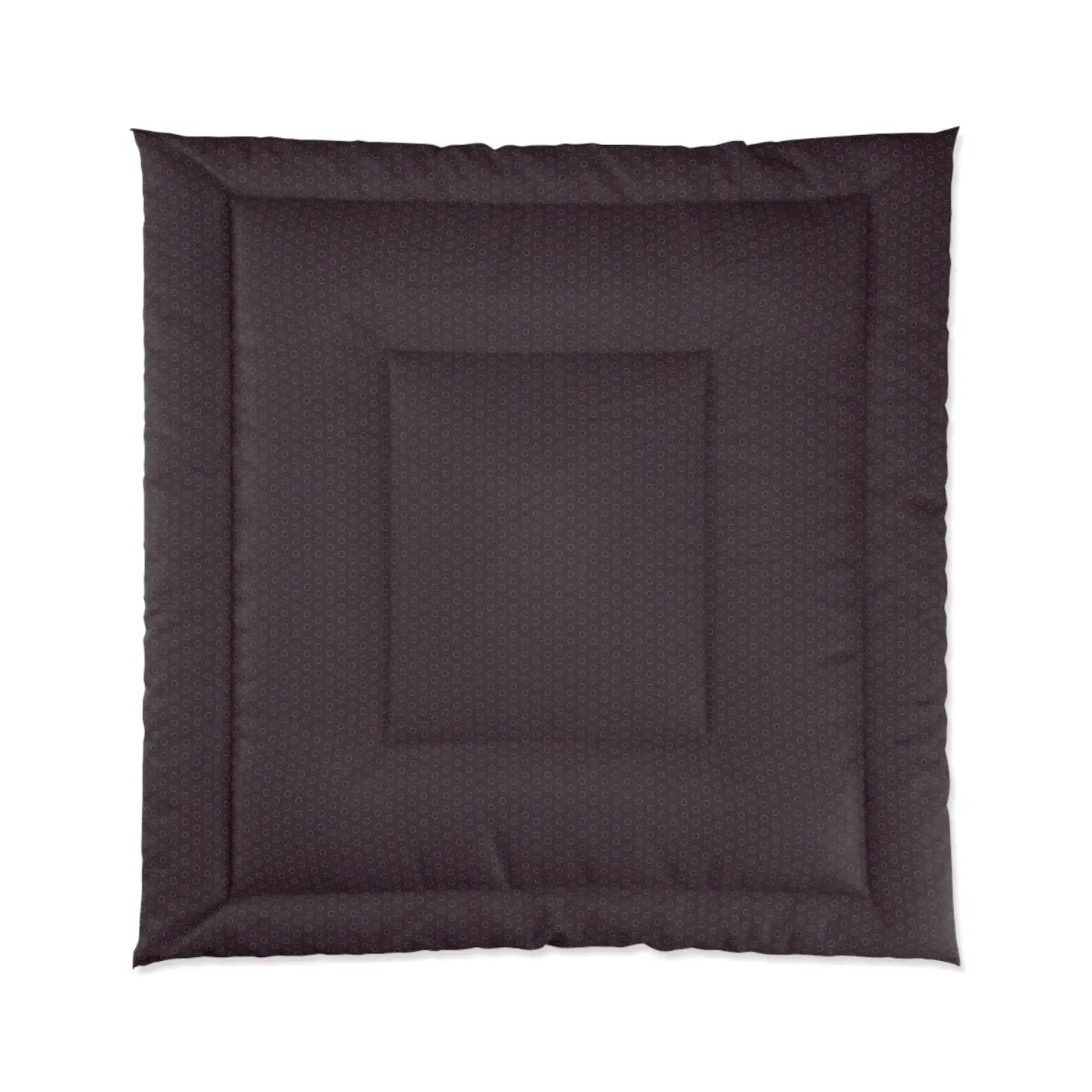 Chocolate Brown Abstract Pattern Polyester Comforter - DipaliZ