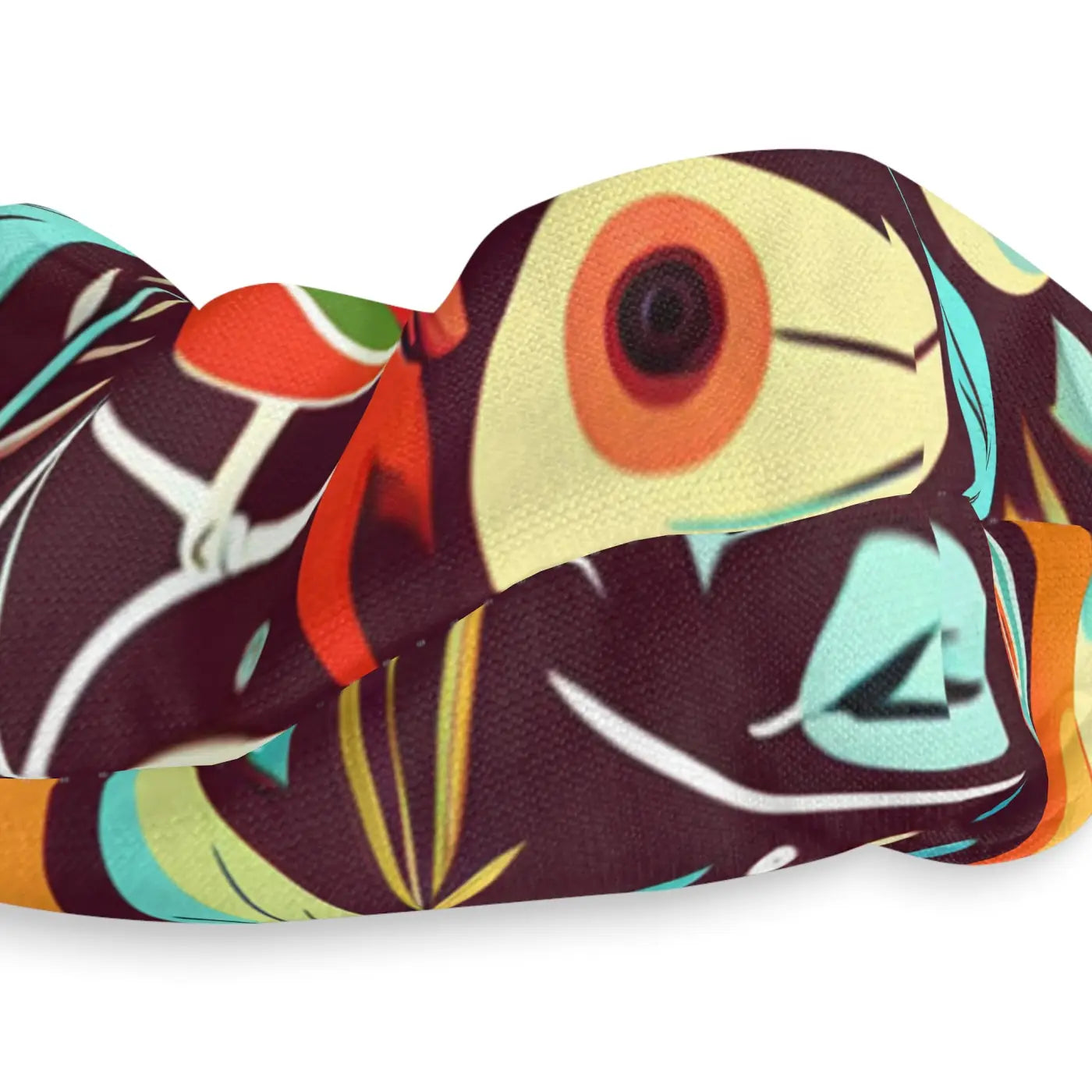 Custom Scrunchie - Colorful Birds Stylish Hair Accessory - DipaliZ