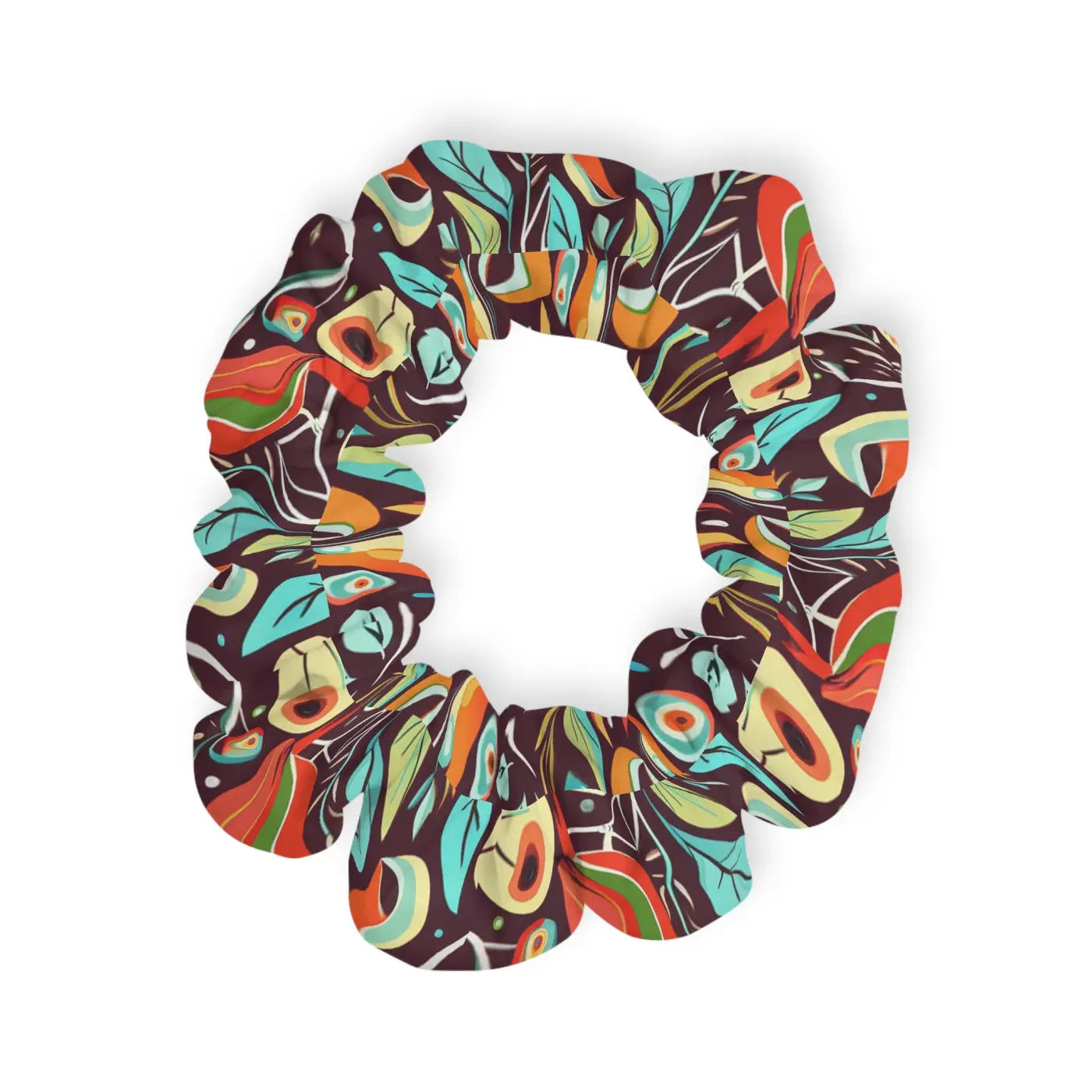 Custom Scrunchie - Colorful Birds Stylish Hair Accessory - DipaliZ