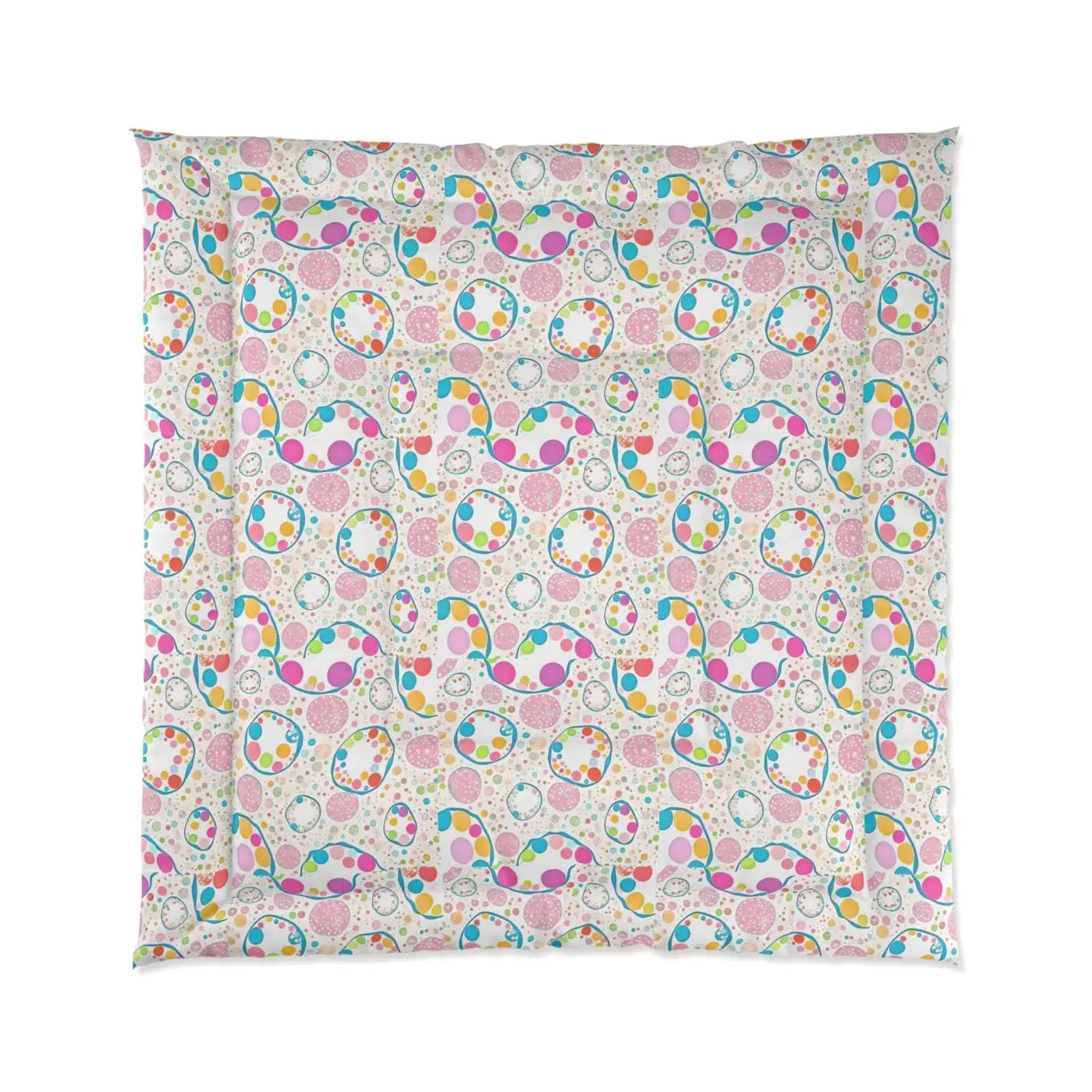 Colorful Circles Comforter - Polyester Bedding - DipaliZ