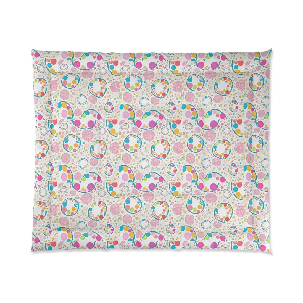 Colorful Circles Comforter - Polyester Bedding - DipaliZ