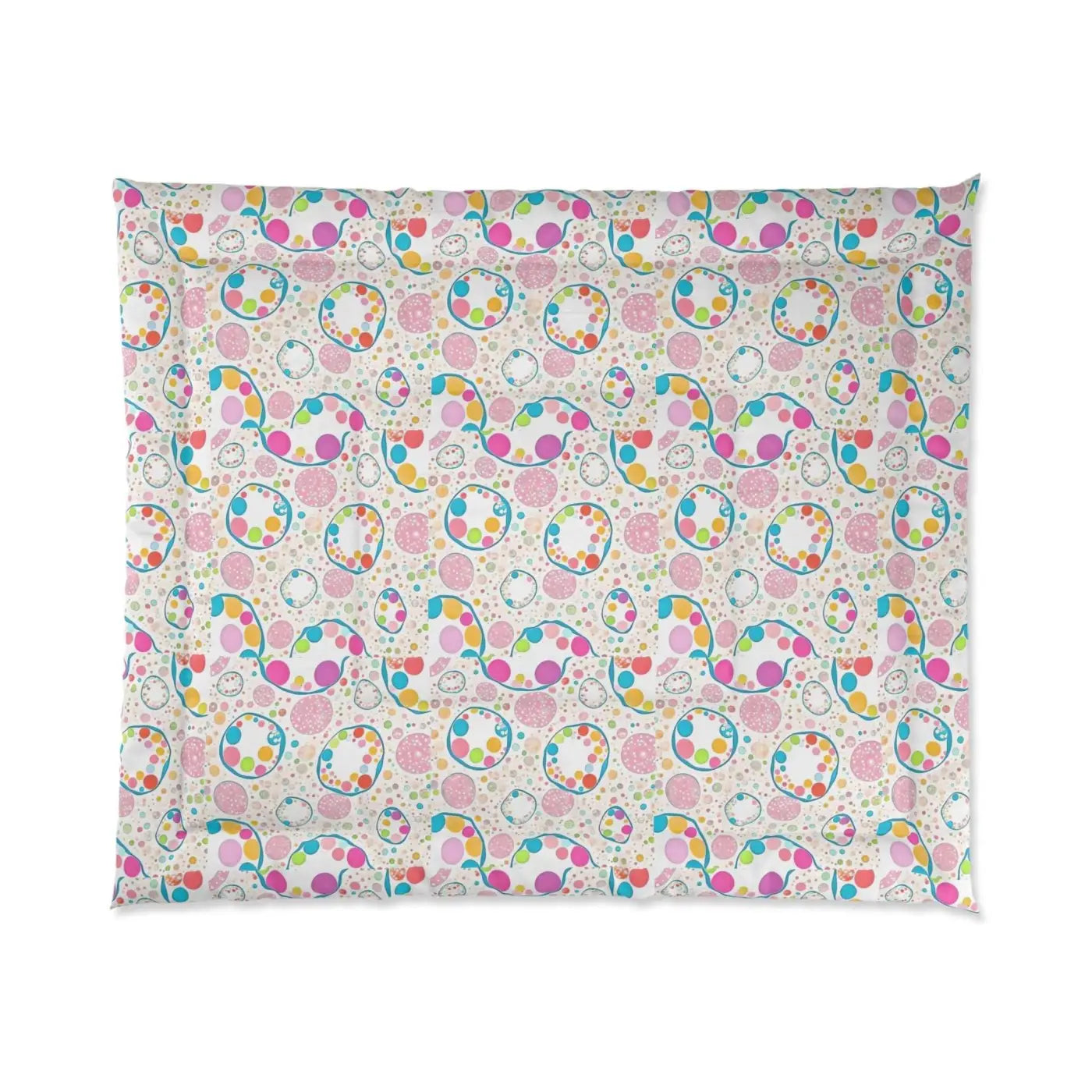 Colorful Circles Comforter - Polyester Bedding - DipaliZ