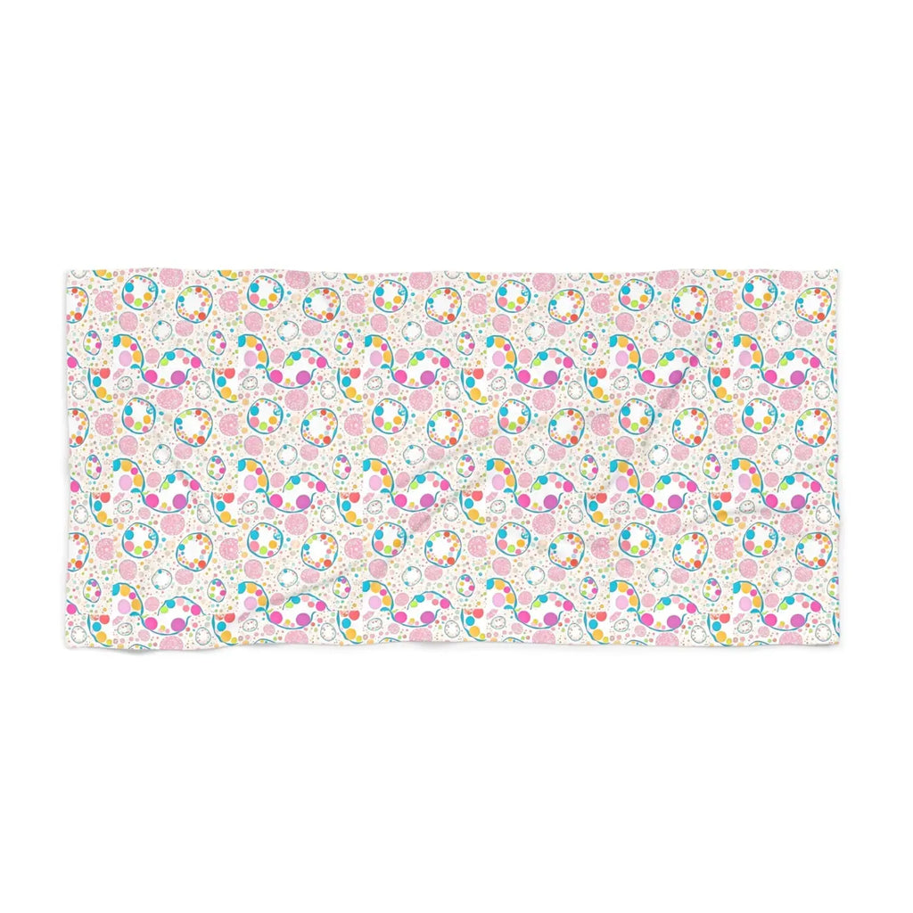 Colorful Circles Beach Towel - Bold Pattern for Summer - DipaliZ