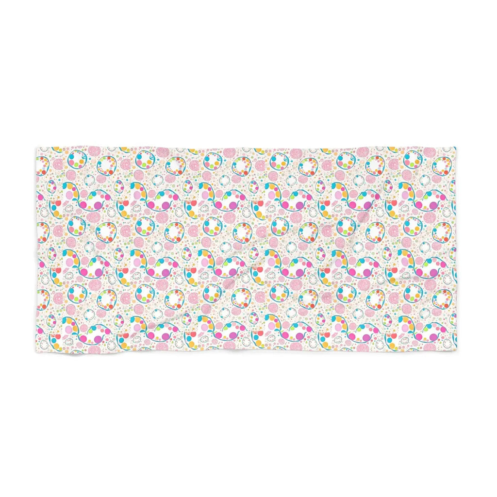 Colorful Circles Beach Towel - Bold Pattern for Summer - DipaliZ