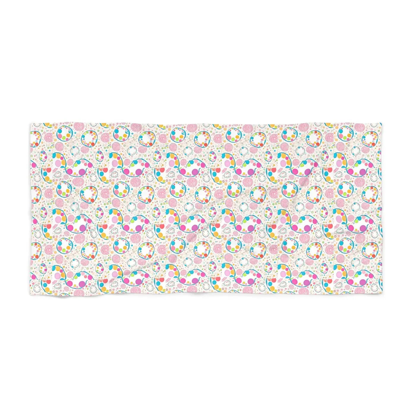 Colorful Circles Beach Towel - Bold Pattern for Summer - DipaliZ